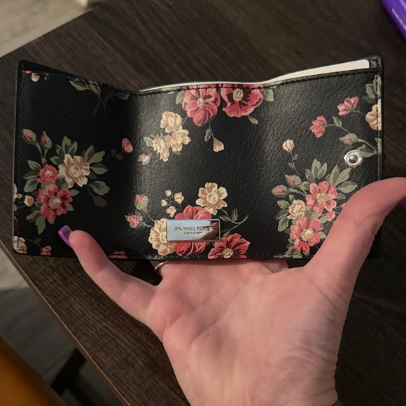 Michael Kors Black Floral Wallet - Picture 2 of 2